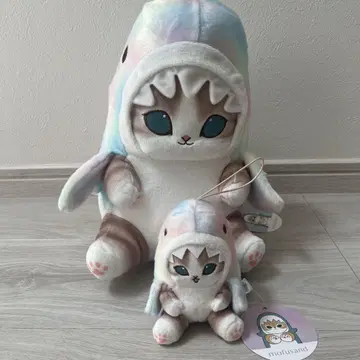 mofusand 모프 샌드 파스텔 상어 냥 BIG 봉제 인형, 마스코트