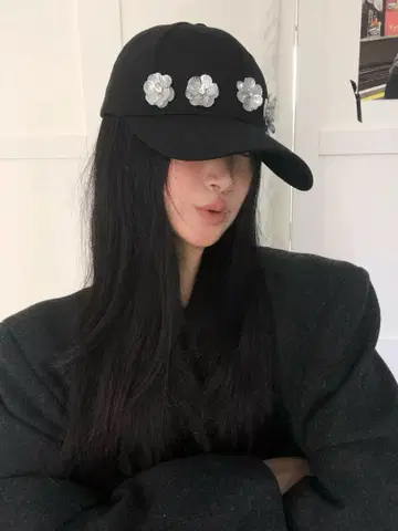 입체 꽃 캡 미사용 새상품