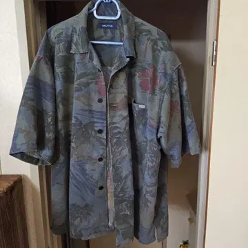 NAUTICA 하와이안 프린트 반팔 셔츠 M 사이즈