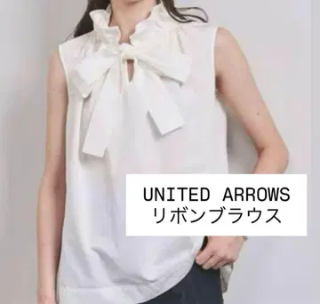 UNITED ARROWS 리본 블라우스