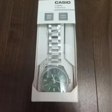 카시오 그린 다이얼 메탈 밴딩