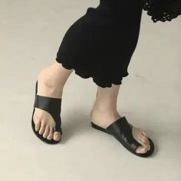 TODAYFUL Tong Leather Sandals 통 가죽 샌들