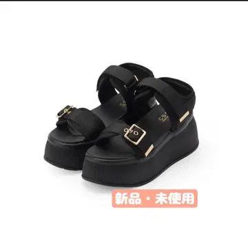 T&P 플랫폼 샌들 블랙 미사용 새상품