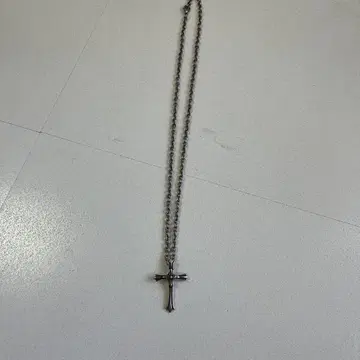 실버 925 크로스 목걸이 약 55cm [2일 이후 처분]
