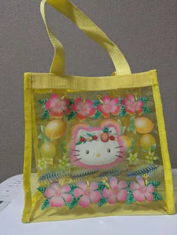 구하기 어려운 헬로키티 트로피컬 비닐 백