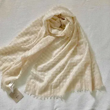 새상품 NATURAL BASIC 내추럴 베이직 린넨 면 캐시미어 스톨