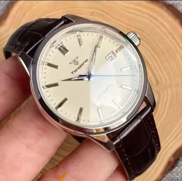 Tandorio 자동 감기 손목 시계 아이보리