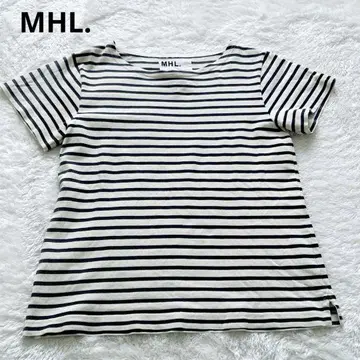 MHL. 마가렛호웰 반팔 보더 티셔츠 바스크 셔츠 사이즈 M