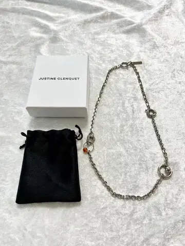 레어 JUSTINE CLENQUET 목걸이 오렌지