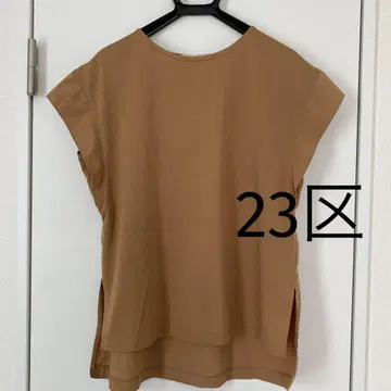 23 구 카멜 프렌치 슬리브 티셔츠 38