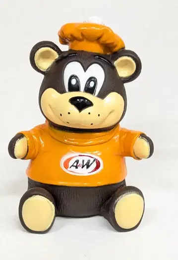 A&W A&W 베어 앉은 소프트 비닐 저금통