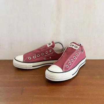 컨디션 최상 컨버스 올스타 슬립온 24.0cm 테라코타 핑크