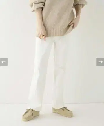 Spick and Span 스트레치 데님 스트레이트 팬츠