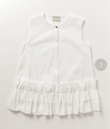 UNITED ARROWS 슬리브리스 프릴 블라우스 38
