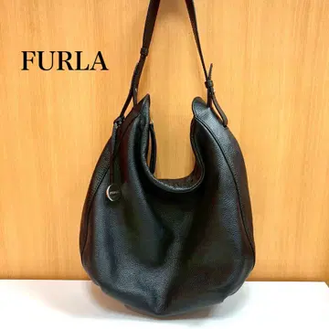 FURLA 훌라 가죽 토트백 원숄더 블랙 F5811