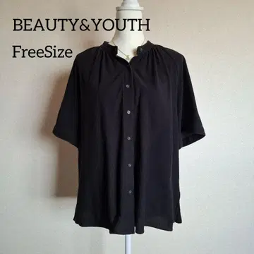 BEAUTY&YOUTH 블랙 반팔 셔츠 FreeSize