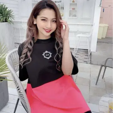 새상품 Rady 바이컬러 티셔츠 M