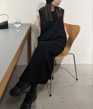 슬리브리스 롱 원피스 L 사이즈