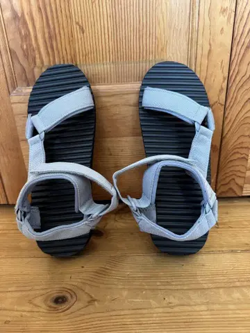 무인양품 테이프 벨트 샌들 26.5-27.0cm 그레이