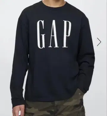 GAP 블랙 롱 T 남성용