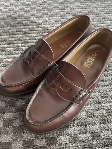 하루타 HARUTA 로퍼 24cm 브라운 가죽 신발