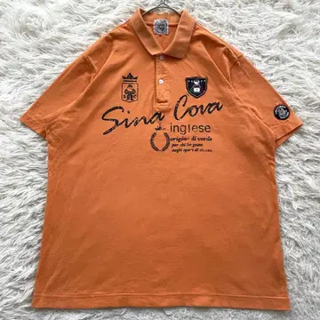 SINACOVA 자수 반팔 피케 셔츠 빅 사이즈