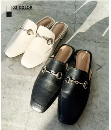 새상품급 베이스먼트 스퀘어 비트 로퍼 24cm