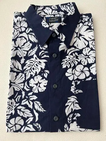 PINEAPPLE CONNECTION 알로하 셔츠 네이비