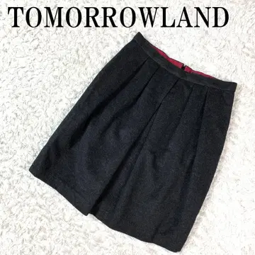 TOMORROWLAND 턱 스커트 그레이 38 B3486