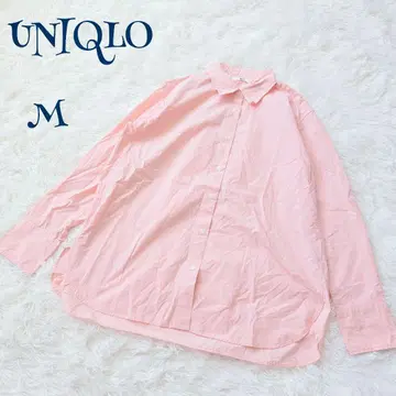 유니클로 심플 긴팔 와이셔츠 M 무지 노멀 코어 깔끔한 오피스