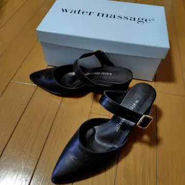 워터 마사지 블랙 뮬 22.5cm