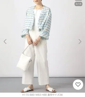 노리즈 소피 블루 계열 썸머 트위드 셋업