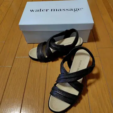 워터 마사지 블랙 샌들