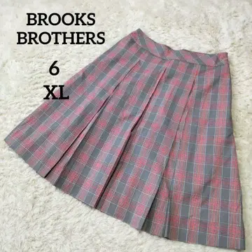 BROOKS BROTHERS] 플리츠 스커트 박스 플리츠 체크 무늬