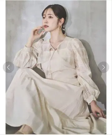시어 숏 레이어드 원피스 dazzlin 스즈키 아이리 콜라보