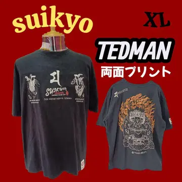 TEDMAN/suikyo// XL/ 티셔츠/ 양면 프린트/불상/신