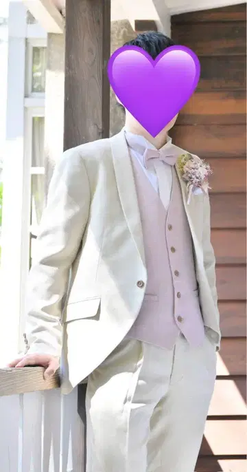 베이지 턱시도 자켓