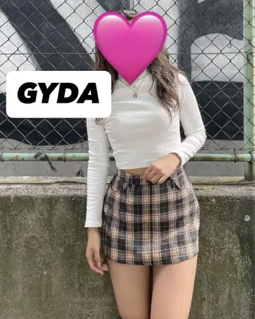 GYDA 체크 스커트