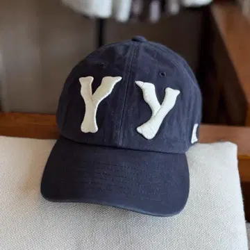 Open YY 네이비 YY 자수 야구 모자