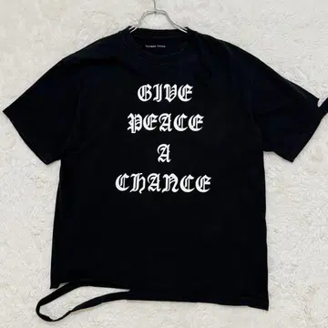 넘버나인 반전 티셔츠 4 블랙 GIVE PEACE A CHANCE