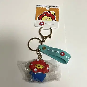 엑스포 산리오 얏쿠얏쿠 입체 마스코트 키링 폼폼푸딩