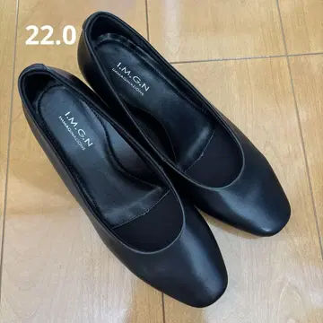 I.M.G.N 블랙 펌프스 22cm 아오야마 양복 취업활동 관혼상제