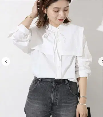 JOURNAL STANDARD 화이트 긴팔 셔츠