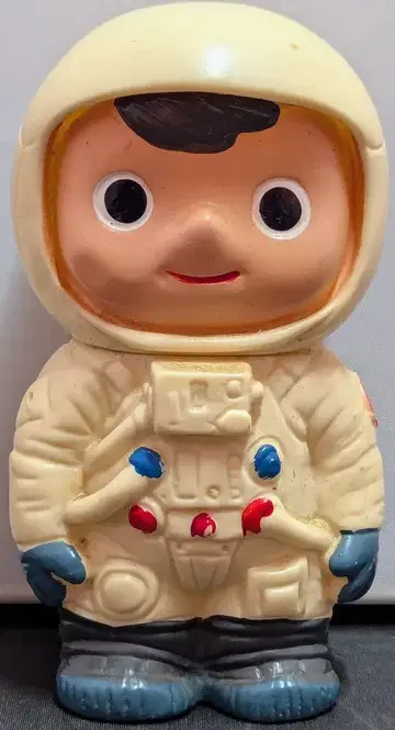 후지 은행 저금통 보쿠짱 우주복/화이트 100mm