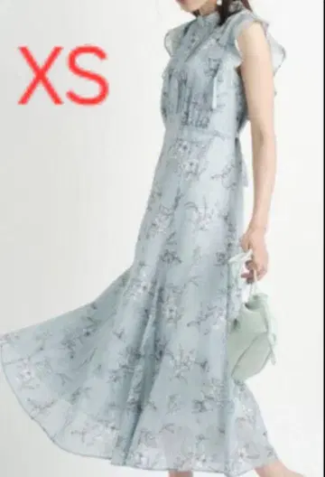 저스길리티 라인 플라워 프린트 원피스 XS 피콕