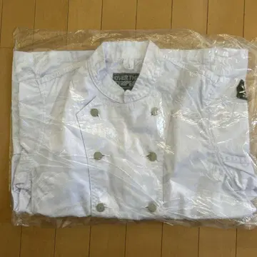 오버 스트라이프 셰프 자켓 흰 옷
