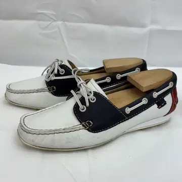 REGAL 리갈 로퍼 화이트 네이비 레드 23.5cm