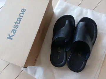 Kastane 통굽 아지메 플립플랍 샌들 박스 있음