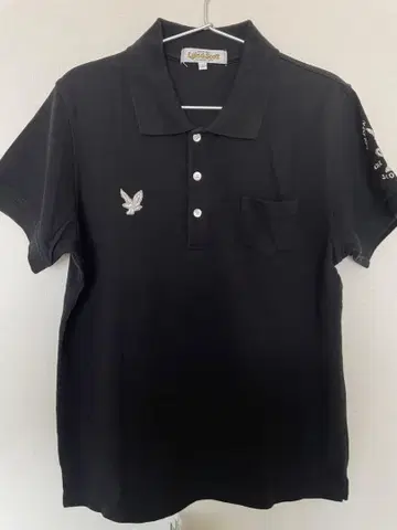Lyle & Scott 라일 앤 스캇 피케 셔츠 L 남성용 블랙