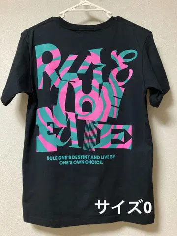 rulethefate 룰 더 페이트 티셔츠 사이즈 0 1회 착용 블랙